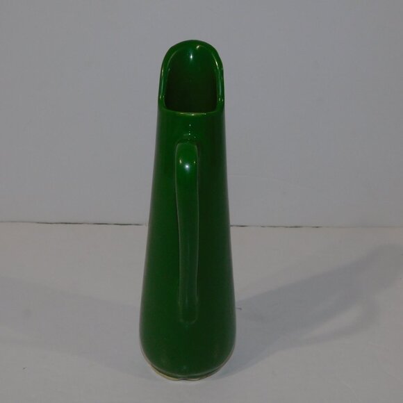 VTG Shawnee pottery small 8" Green oil Vinegar bud vase / Pitcher 888 USA - Picture 2 of 9